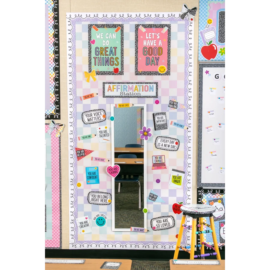 Cool for School Positive Affirmations Mini Bulletin Board