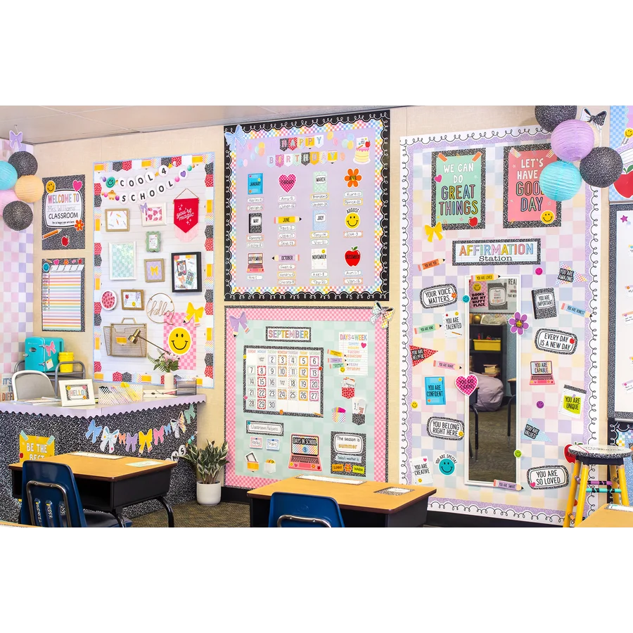 Cool for School Positive Affirmations Mini Bulletin Board