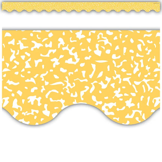 Composition Yellow Scalloped Border Trim