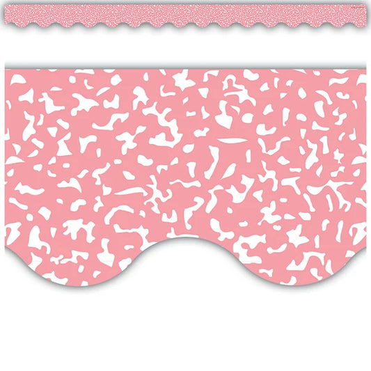Composition Pink Scalloped Border Trim