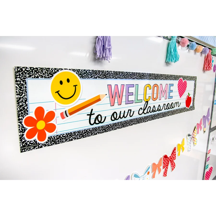 Cool for School Welcome to Our Classroom Banner