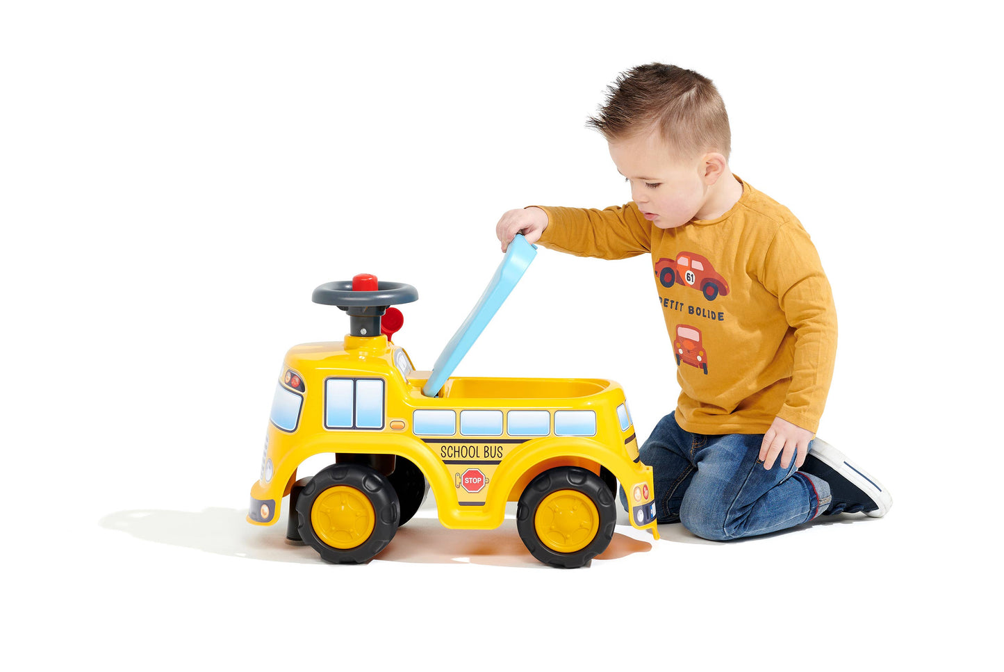 School Bus, Ride-on Vehicle Toy, W/ opening seat 1-3Y FA704