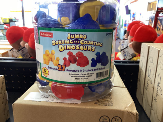 Jumbo Sorting and Counting Dinosaurs