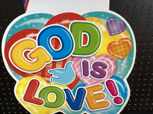God Is Love 2- sided Decoration