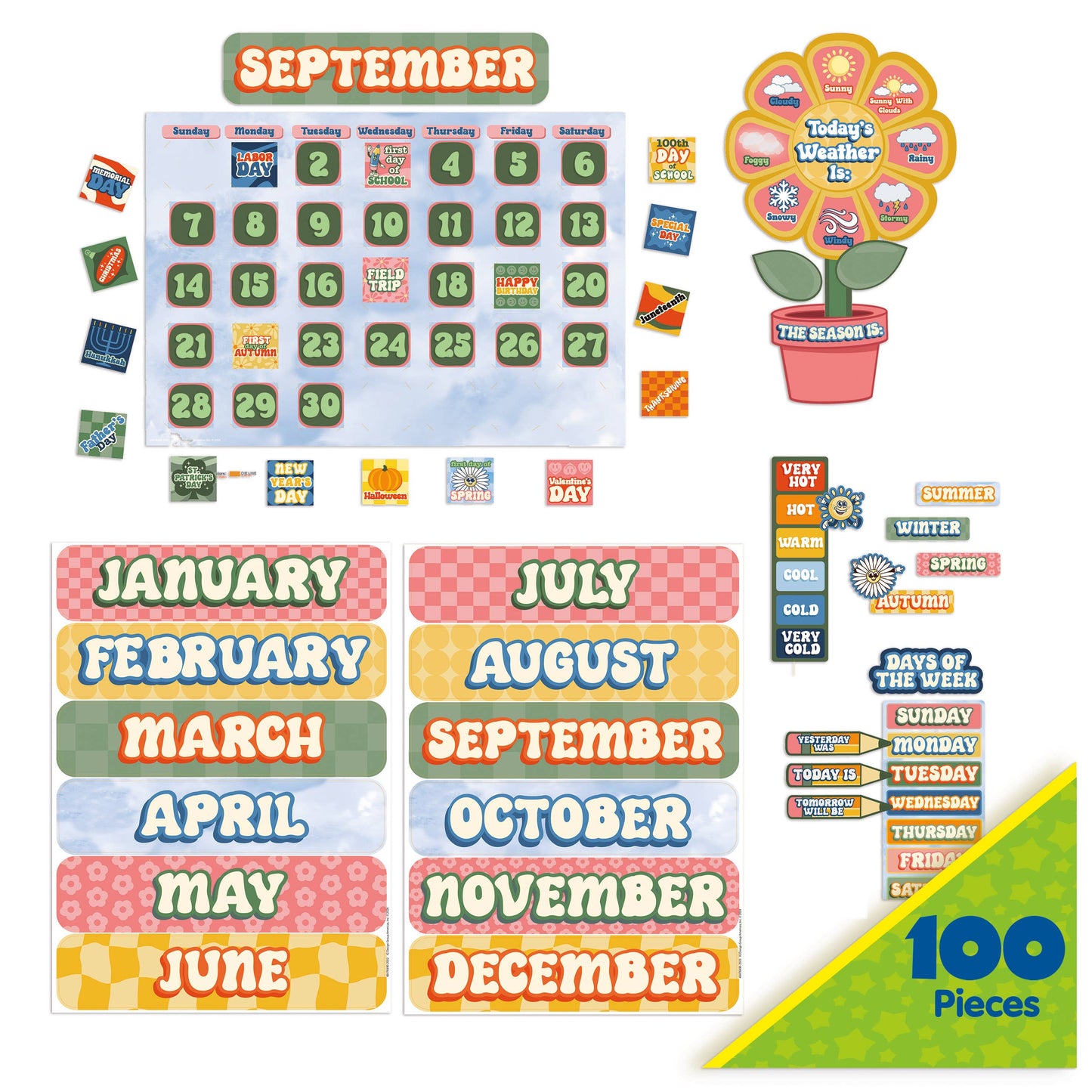 S'Cool Era Calendar Bulletin Board Set