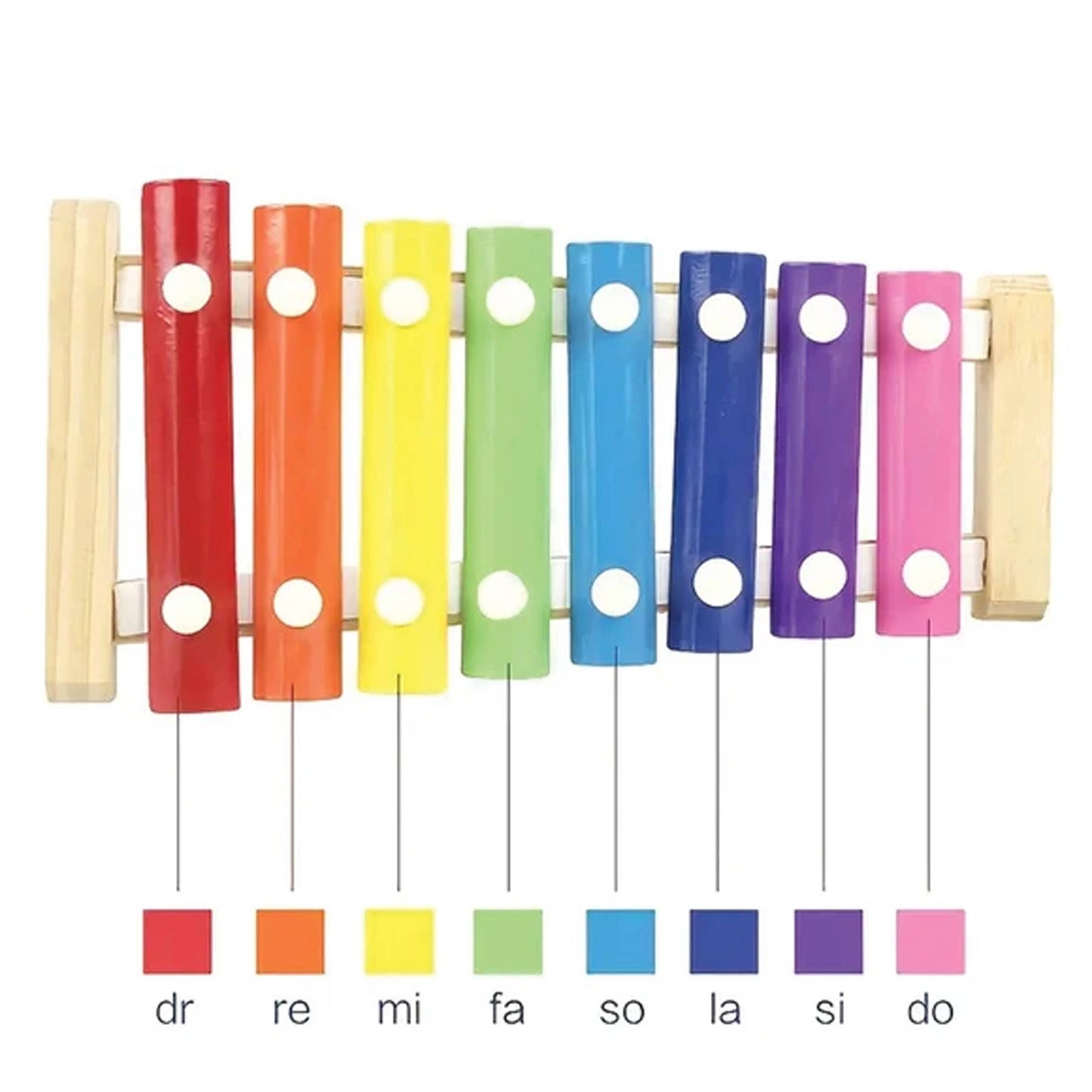 Rainbow Xylophone Instrument with Sticks