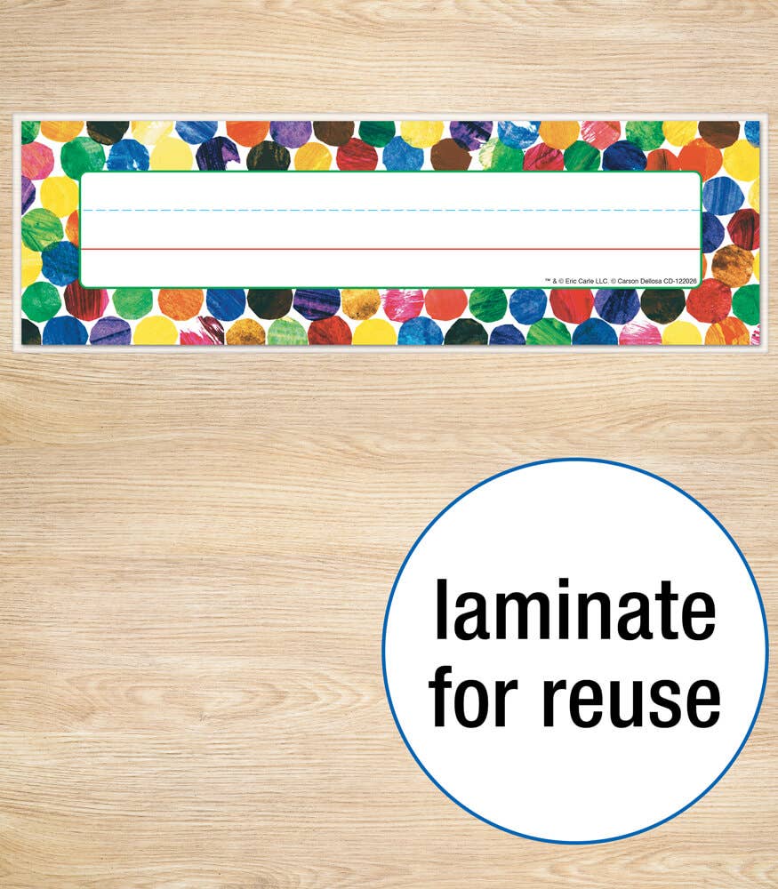 Eric Carle Dots Name Plates