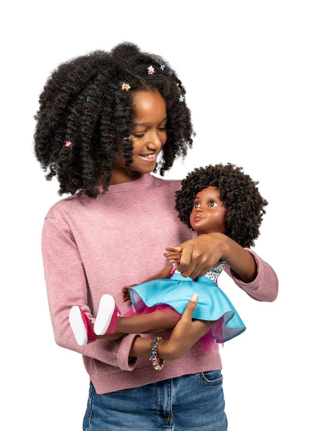 Beautiful Curly Me Bella – 18 inch Doll with Natural Curly Hair