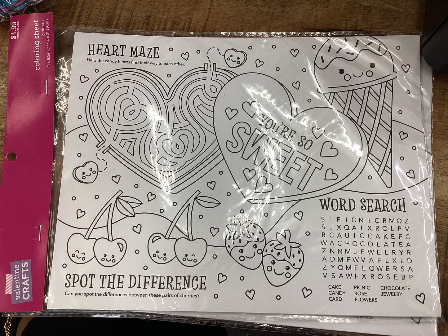 Valentines Craft Coloring Sheets