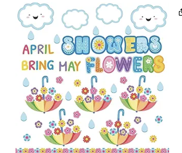 April Showers Bring May Flowers Cloud