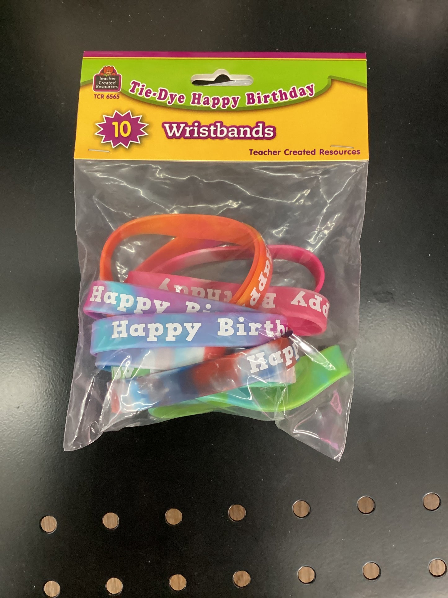 Tie-Dye Happy Birthday Wristbands