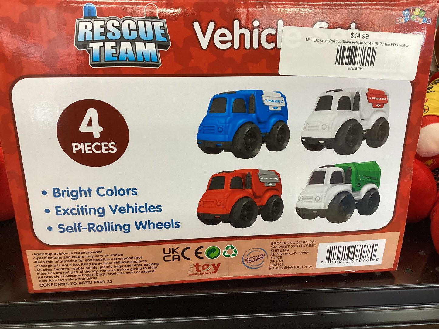 Mini Explorers Rescue Team Vehicle set 4