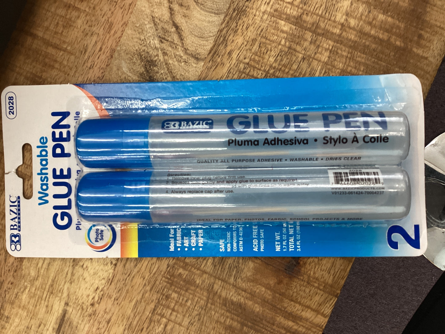BAZIC Washable Glue Pen dual pack