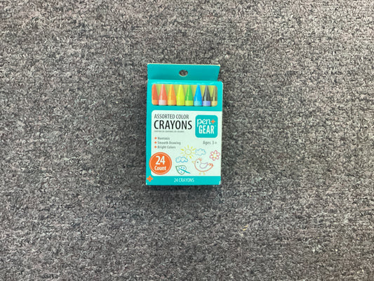 Pen + Gear 24 Count Assorted Color Crayons