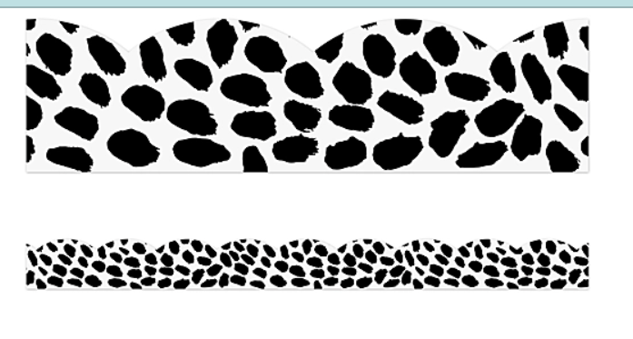 Simply Safari Dot Scalloped Border
