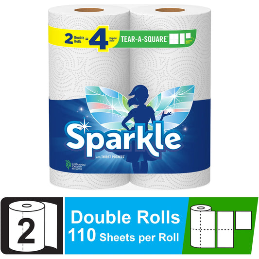 Sparkle Tear-a-Square Paper Towels