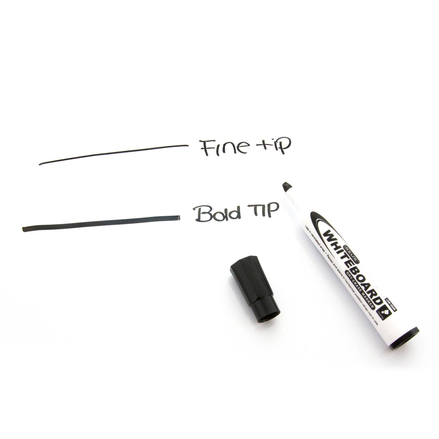 Black Dry Erase Markers, Chisel Tip, 3 Count: 24