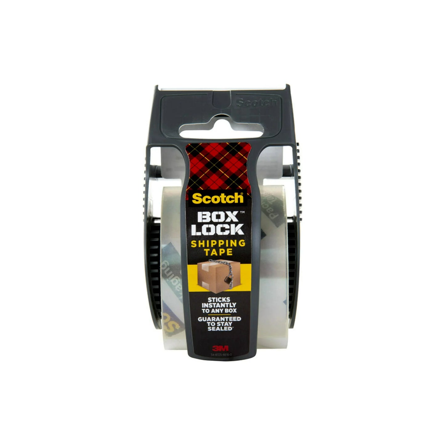 Scotch Box Lock Packaging Tape, Clear, 1.88 in. x 25.6 yd., 1.5 in. Core, 1 Total