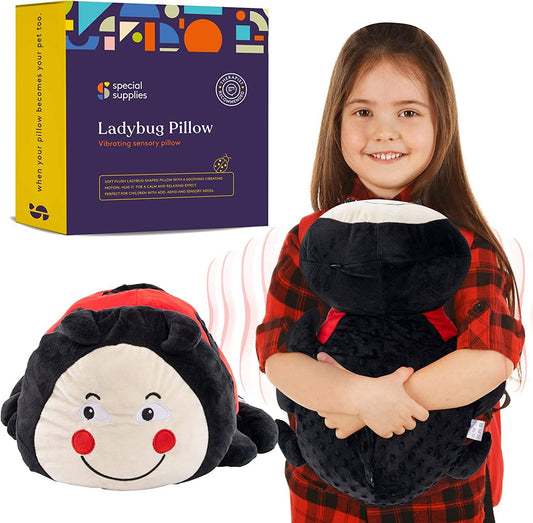Ladybug Sensory Vibrating Pillow