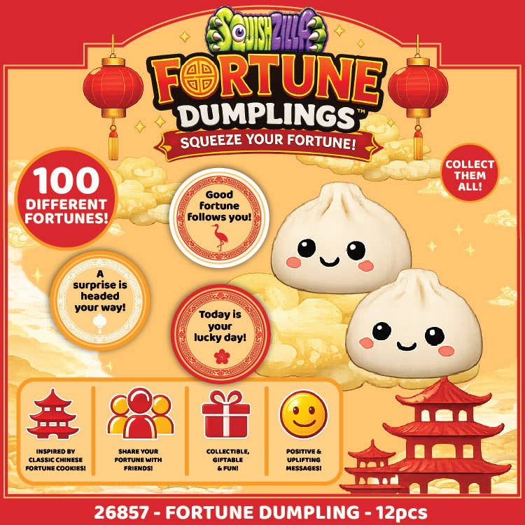 Fun Doh Mystery Fortune Cookie Squishy Dumpling - 12/Display: Wholesale Price