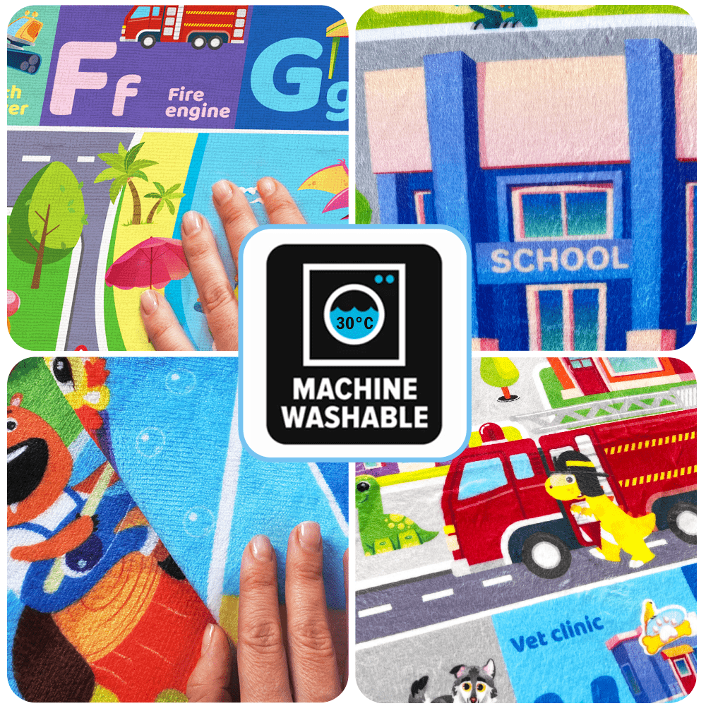 Floor Playmat | Super Soft Plush ABC Play Mat for Kids