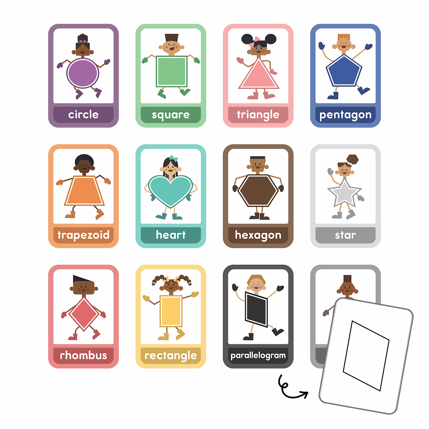 2D Shapes Bulletin Board Set