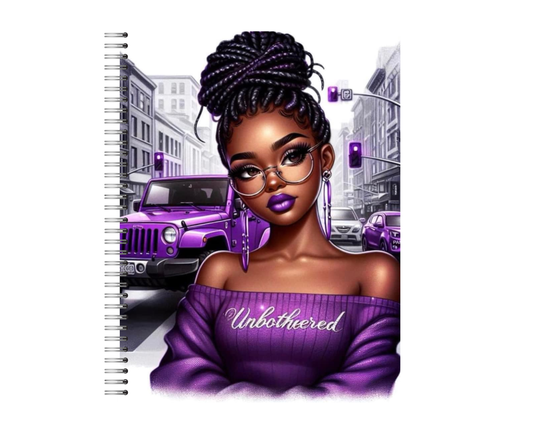 City Girl Notebook: Purple