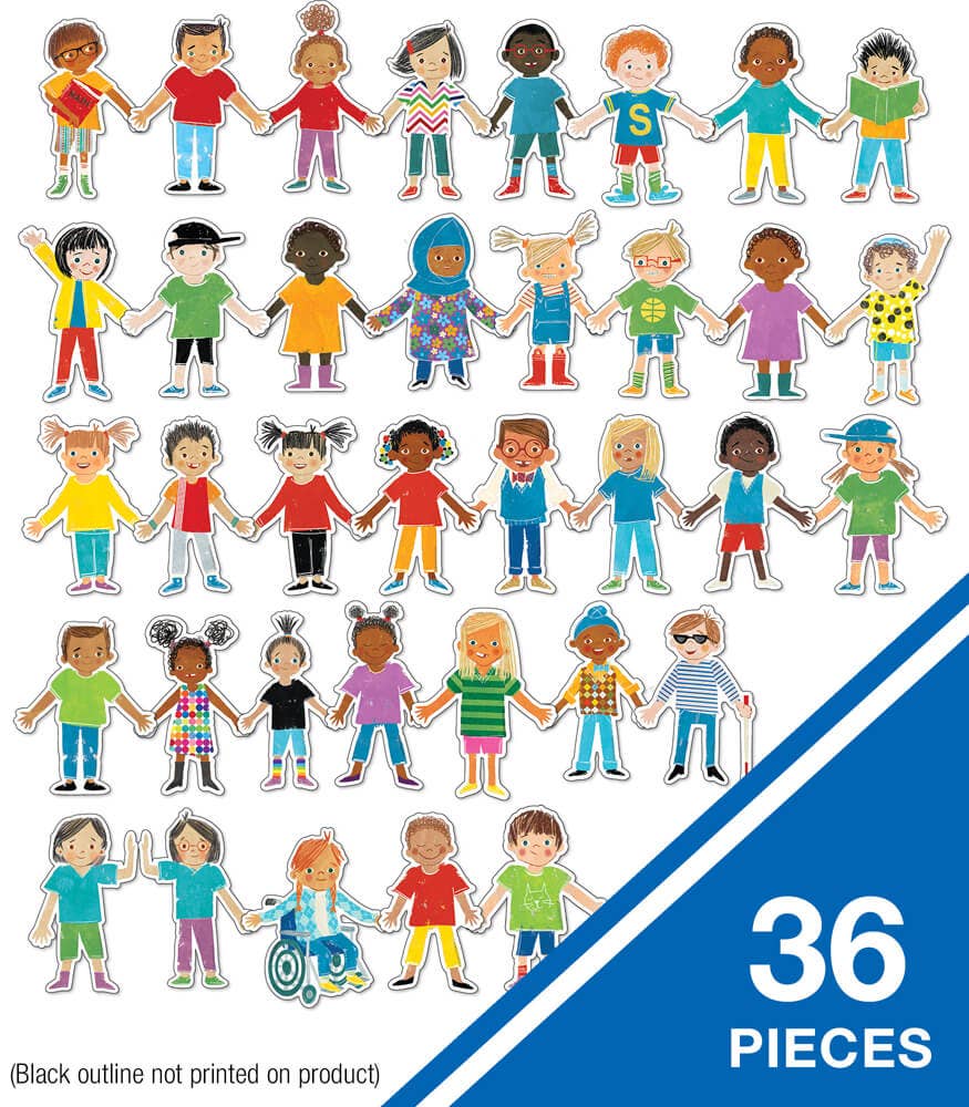 All Are Welcome Kids Cutouts