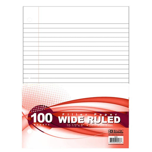 Filler Paper W/R 100 Ct.: 36