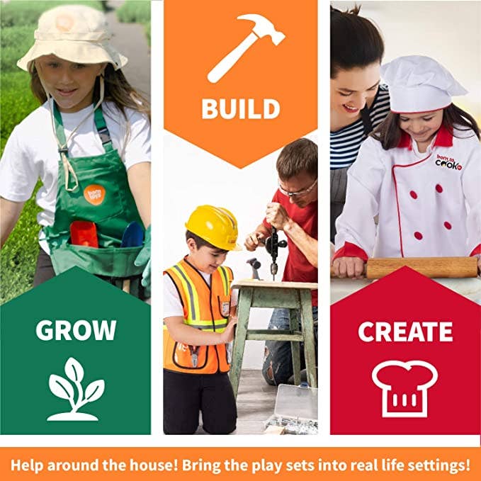 HELPING AT HOME TRUNK SET- WORKER -CHEF- GARDEN