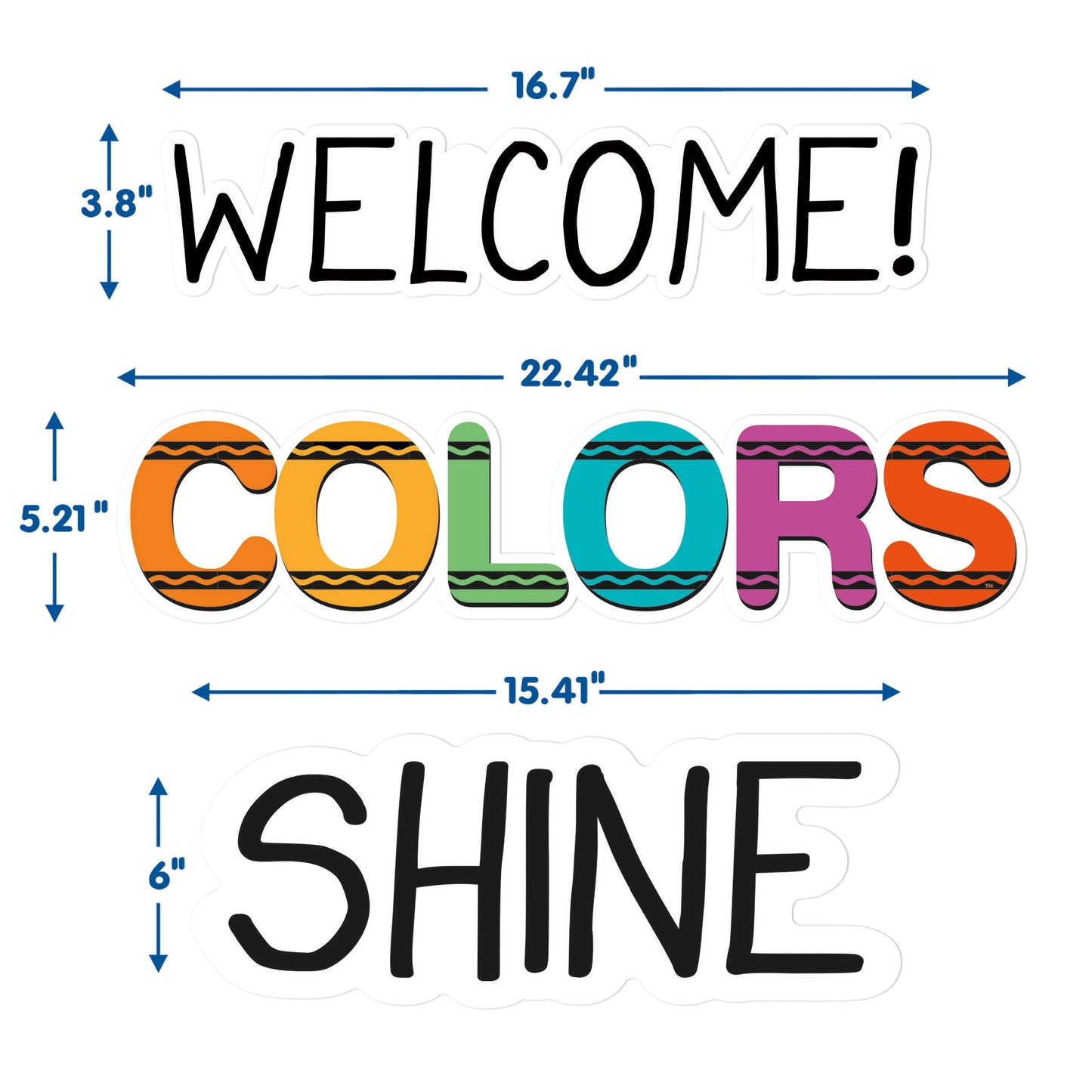 Crayola® Let Your Color Shine Bulletin Board Set