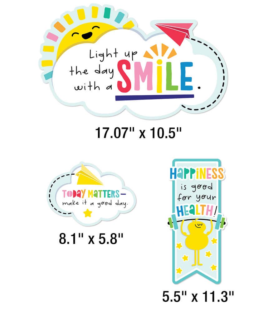 Happy Place Motivational Mini Bulletin Board Set