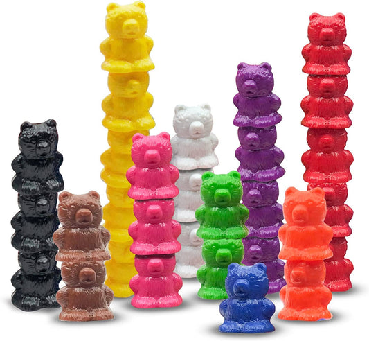 Sorting Bears Counters. Learning Activities 10 colors. 100pc