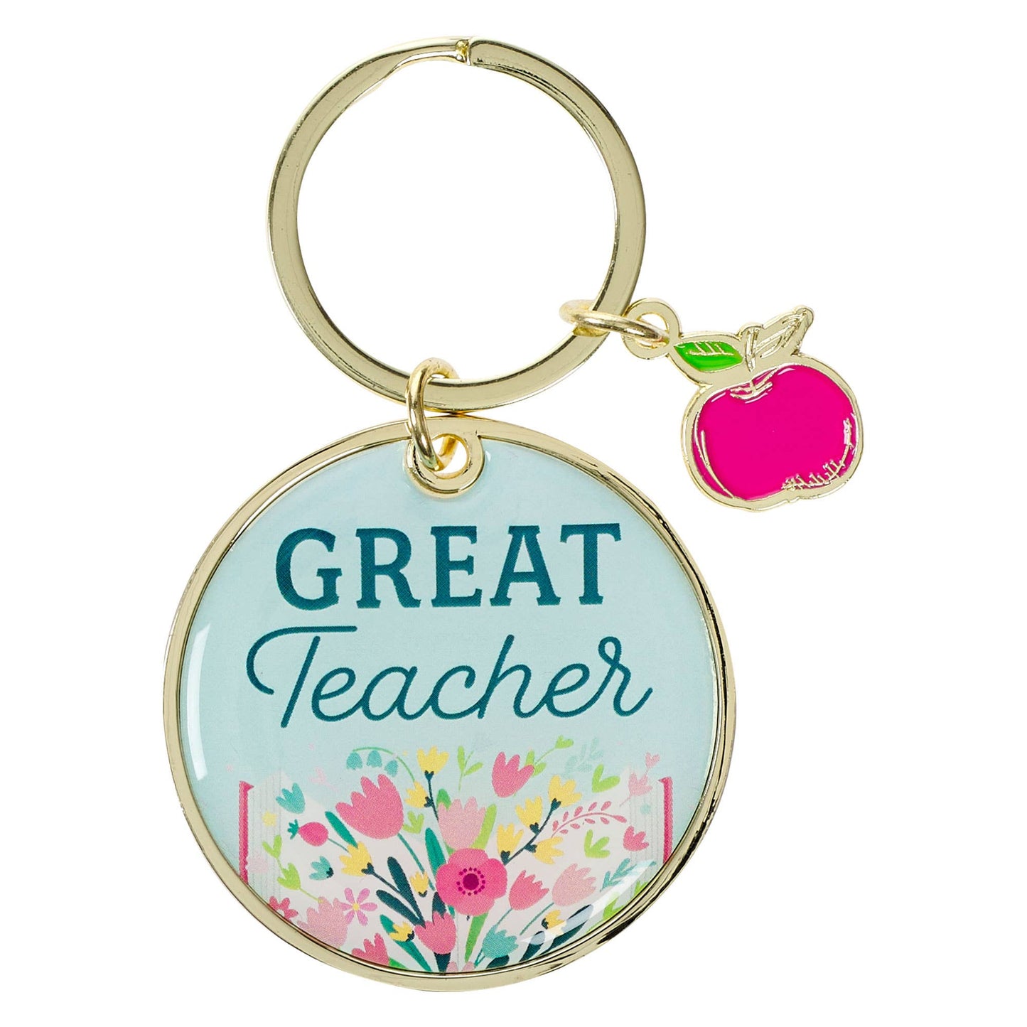 Great Teacher  Metal Keychain with Charm - Eccles. 2:26