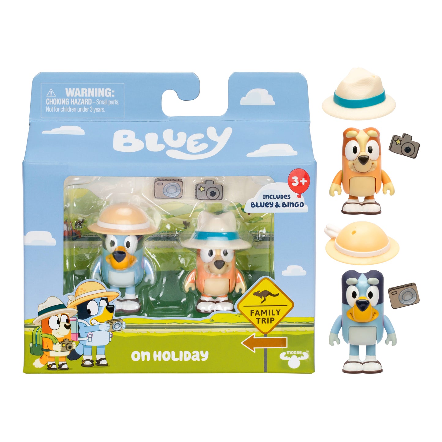 Moose Toys Bluey 2 Pack Figurine Set