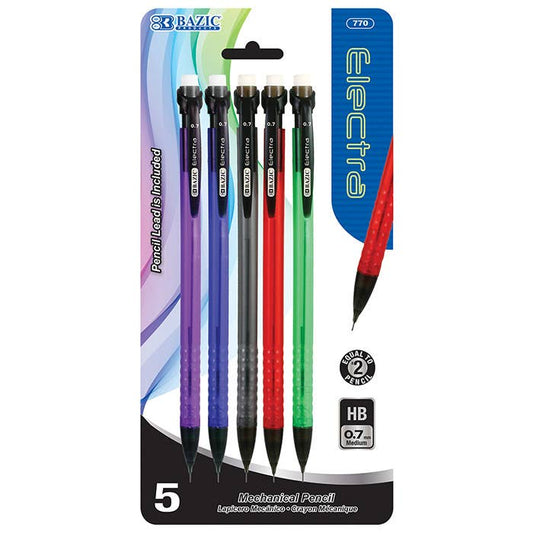 Electra 0.7 Mm Mechanical Pencil - Pack of 5