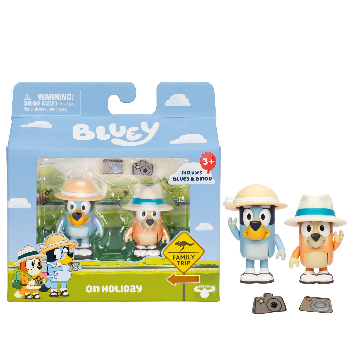 Moose Toys Bluey 2 Pack Figurine Set