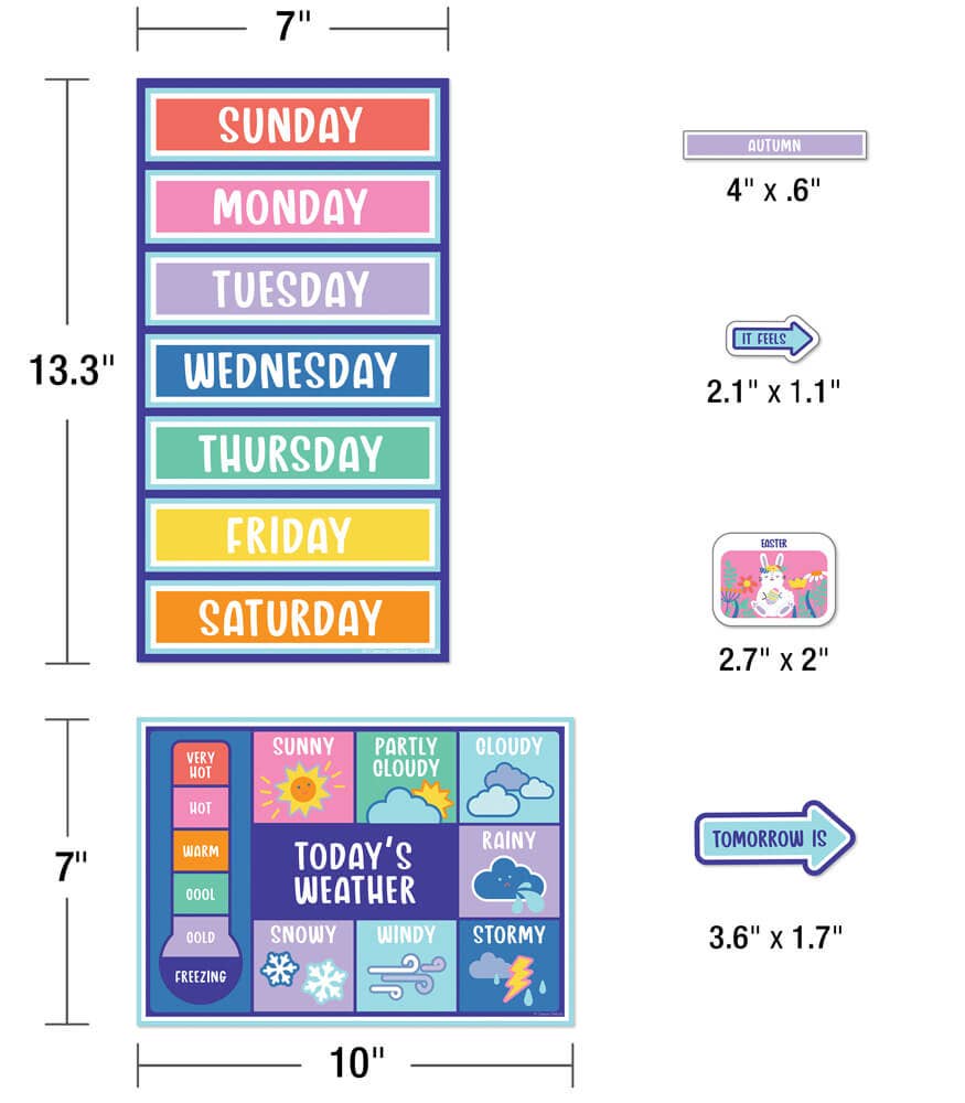 We Stick Together Calendar Bulletin Board Set