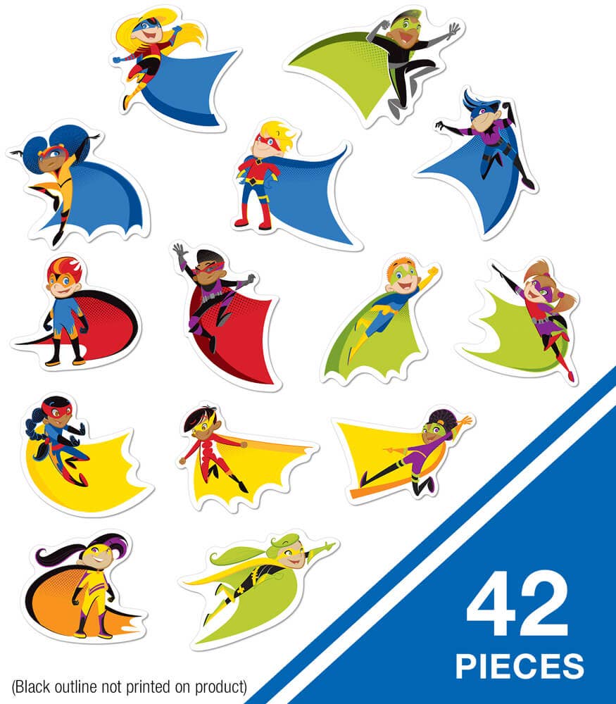 Super Power Super Kids Cutouts