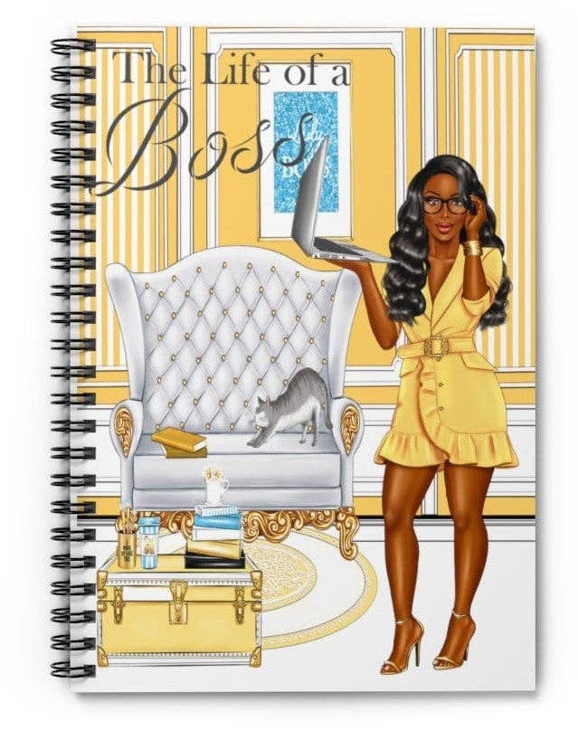 Boss Lady Moves Notebook: Spiral Notebook