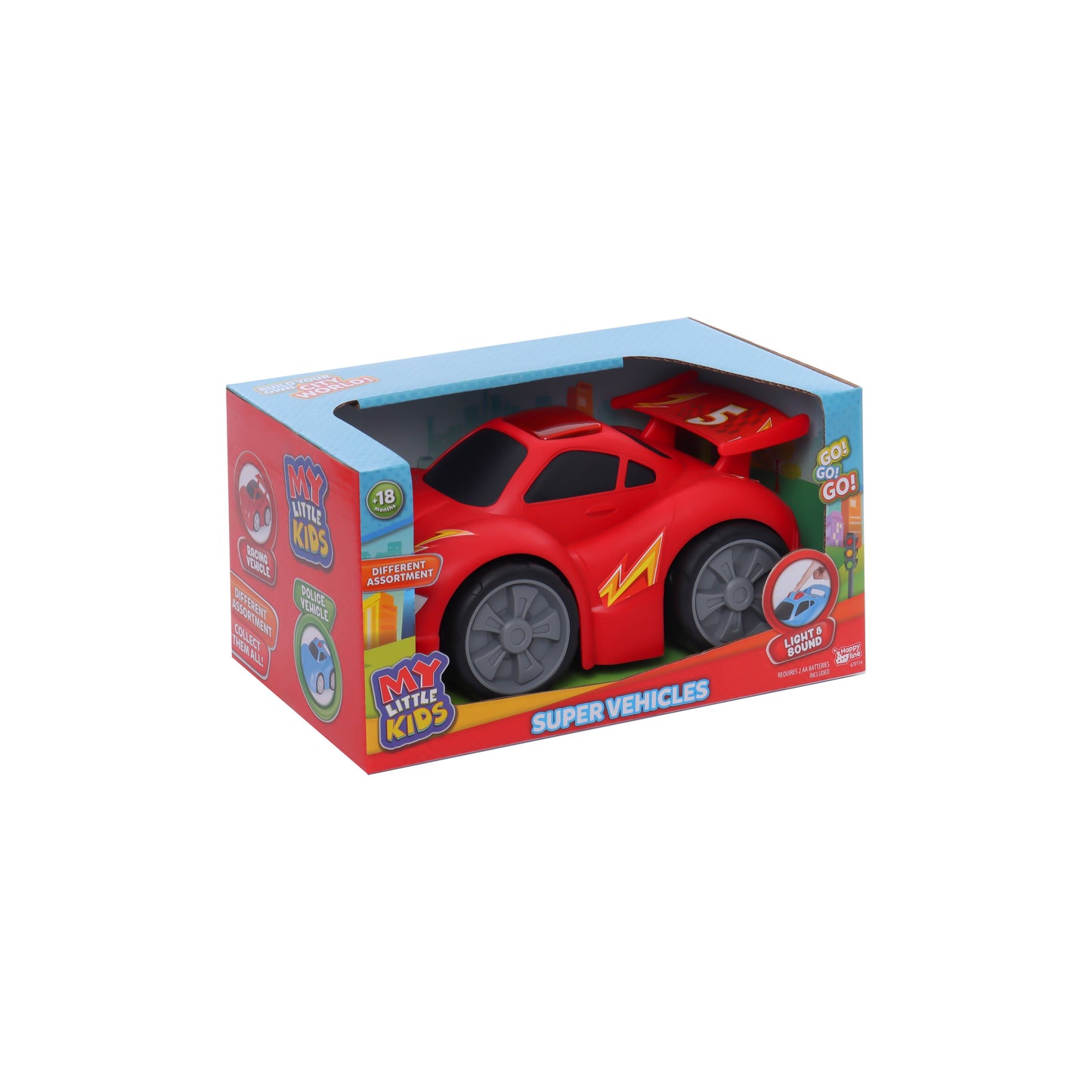 My Little Kids |City Vehicle|Police Car |Med Size Assorted