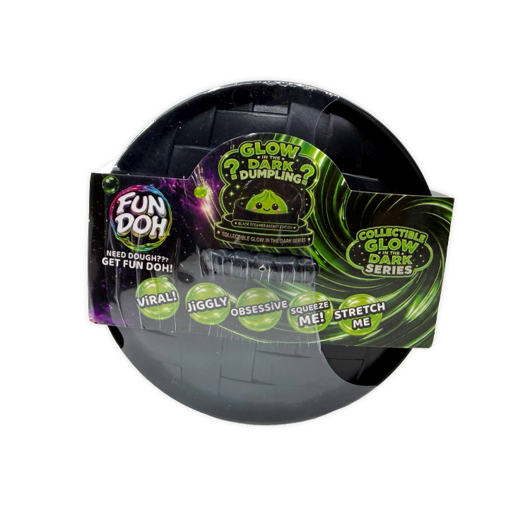 Fun Doh Glow In Dark Mystery Dumpling Squishy Black Basket: Wholesale Price