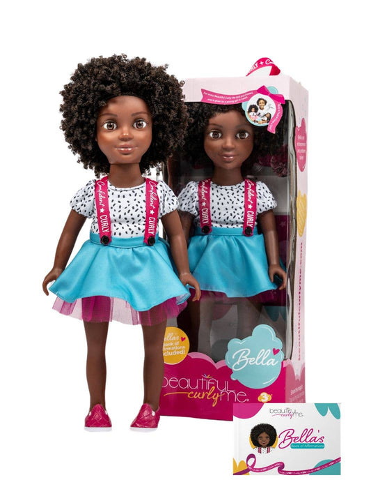 Beautiful Curly Me Bella – 18 inch Doll with Natural Curly Hair