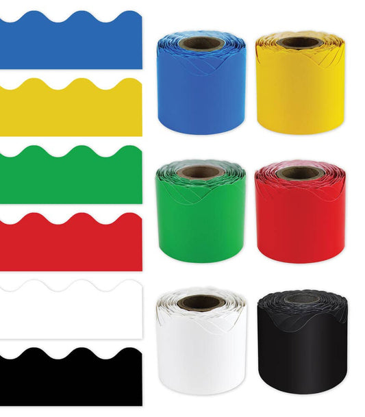 ROLLED BORDER PRIMARY COLOR SET: 6 Pack