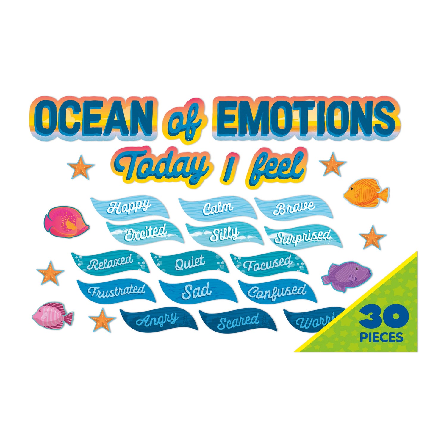 Seas the Day Ocean of Emotions Mini Bulletin Board Set