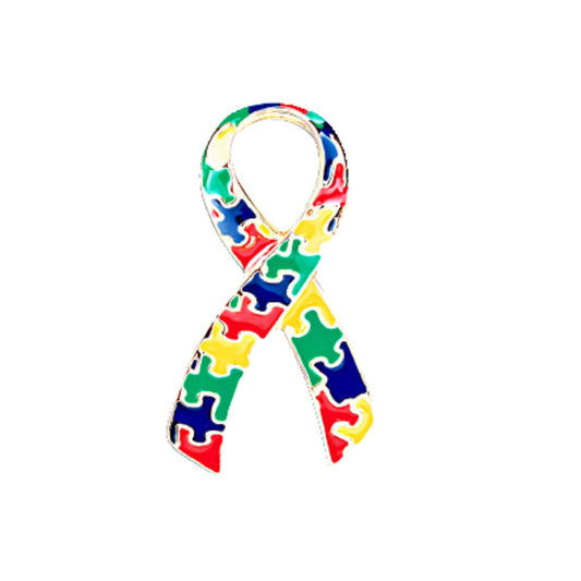Large Autism Ribbon Pins: Yes / 1 Pin