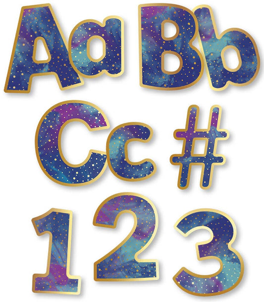 Galaxy Combo Pack Bulletin Board Letters: 219 Pieces