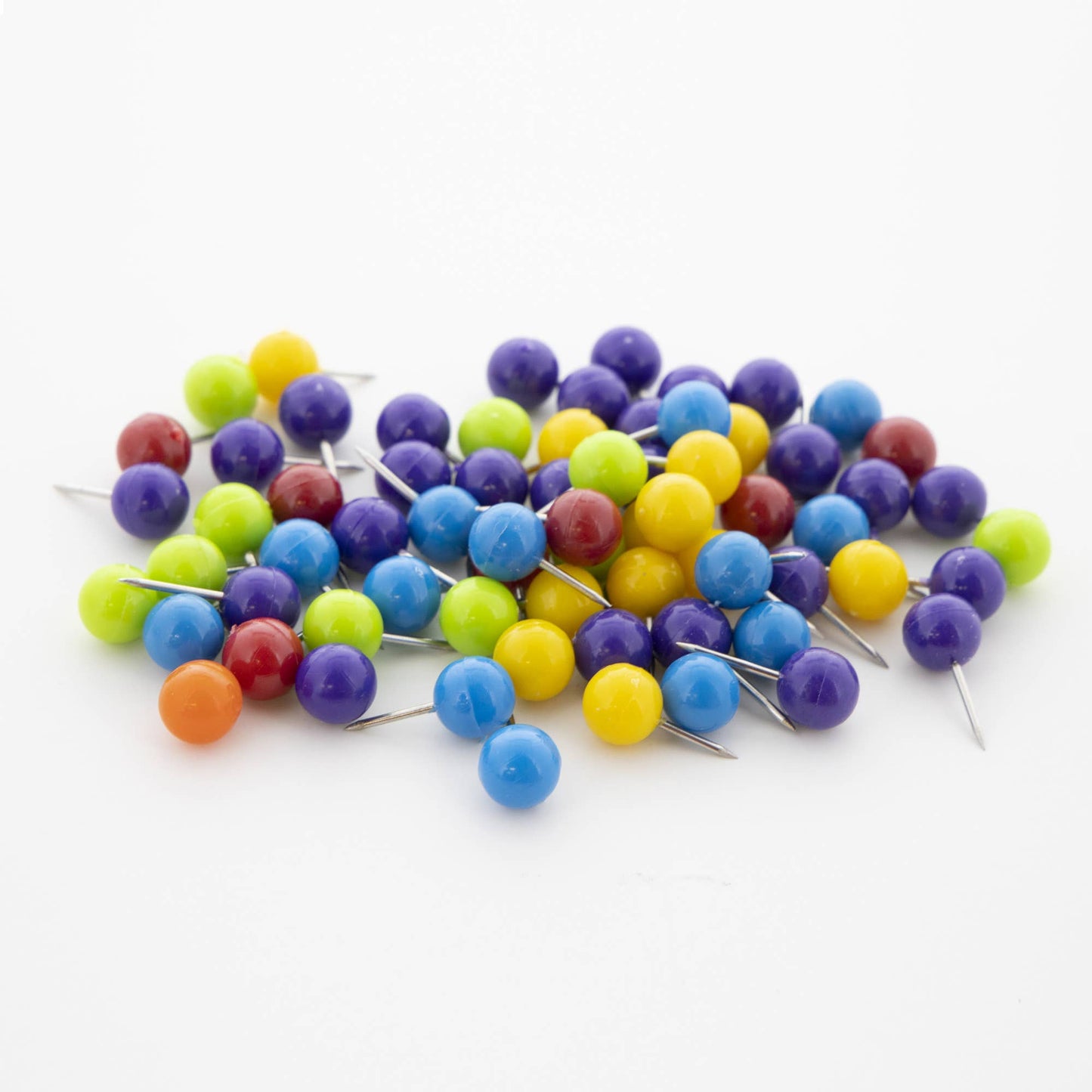 Push Pins Round Assorted Color (80/Pack): 24