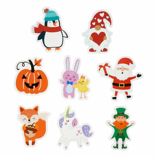 B2C 24 Pieces Back to Class Mini Die Cut Holiday Accents
