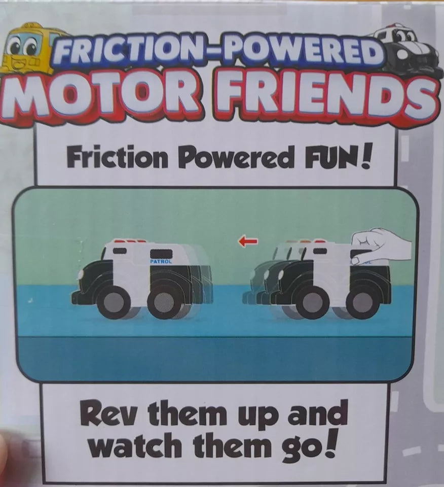 Mini Explorers FRICTION Powered Motor Friends- First Responders